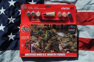 Airfix A55212  MULTIPOSE WWII U.S.ARMY INFANTRY FIGURES